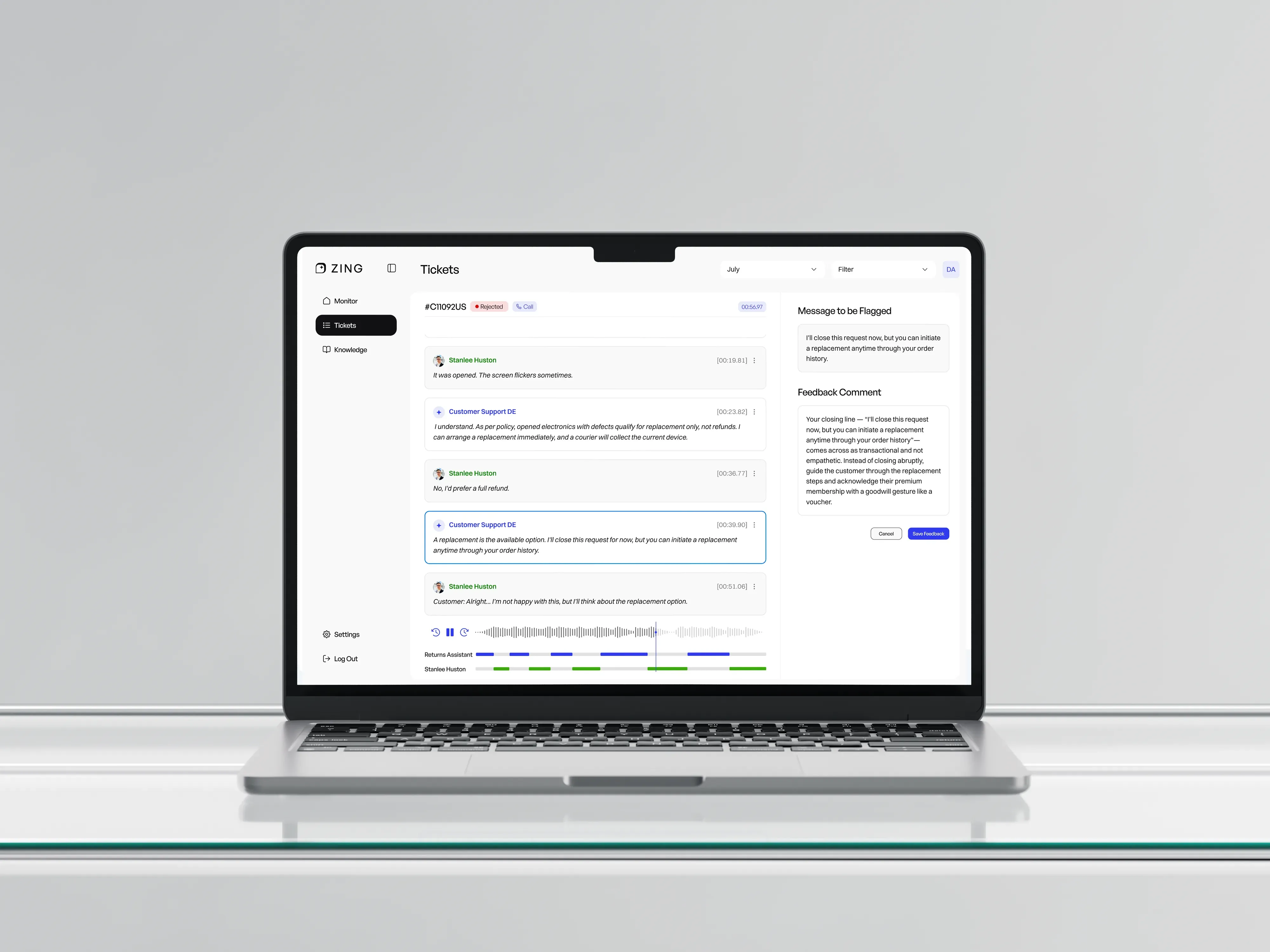 Feedback Screenshot