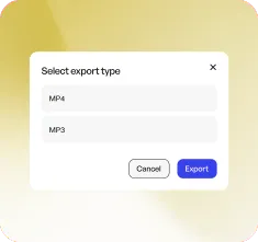 Export workflow preview