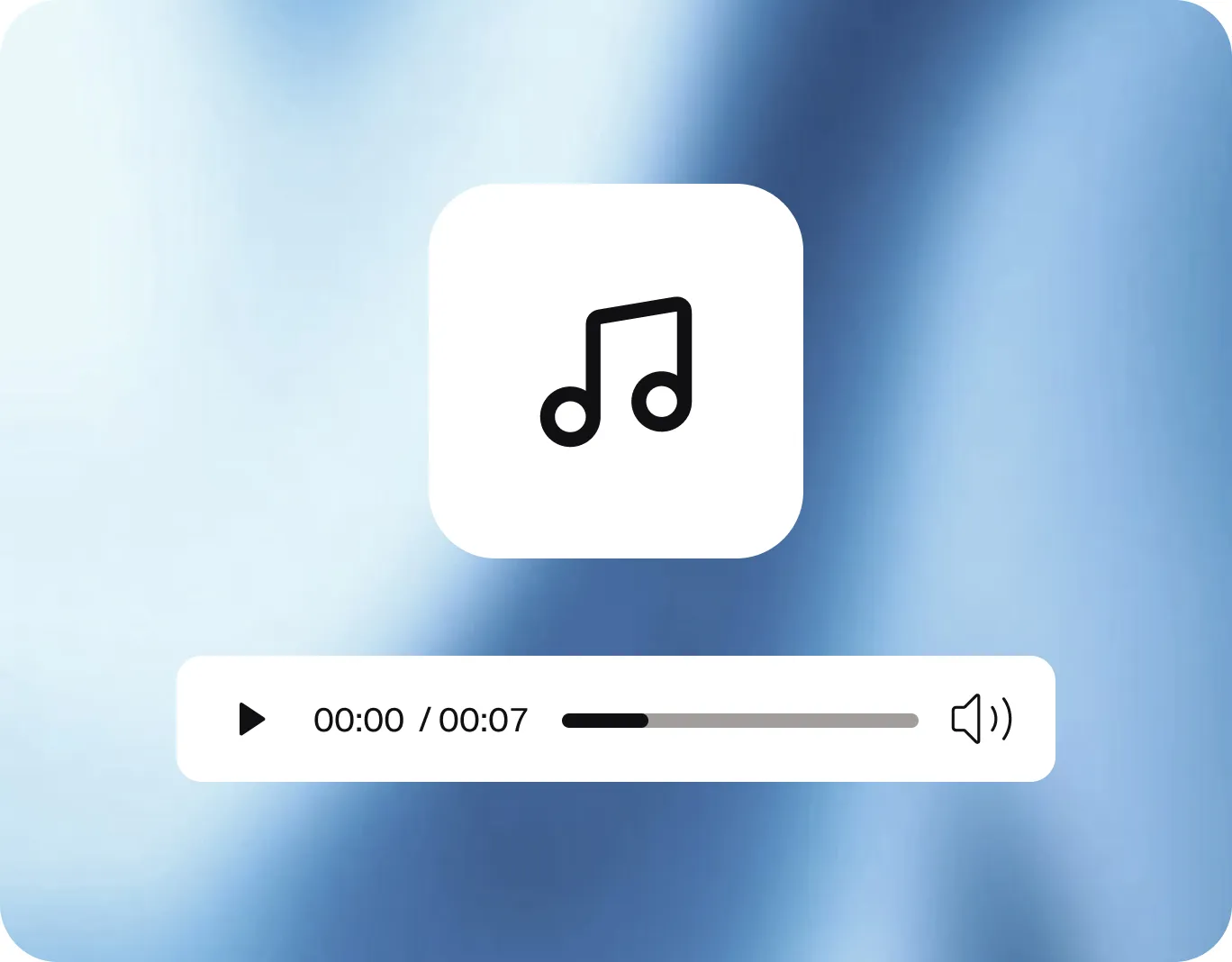 Audio generation and voice cloning interface mockup